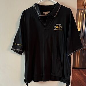 Destination brand John Deere 844J Loader logo short sleeve polo